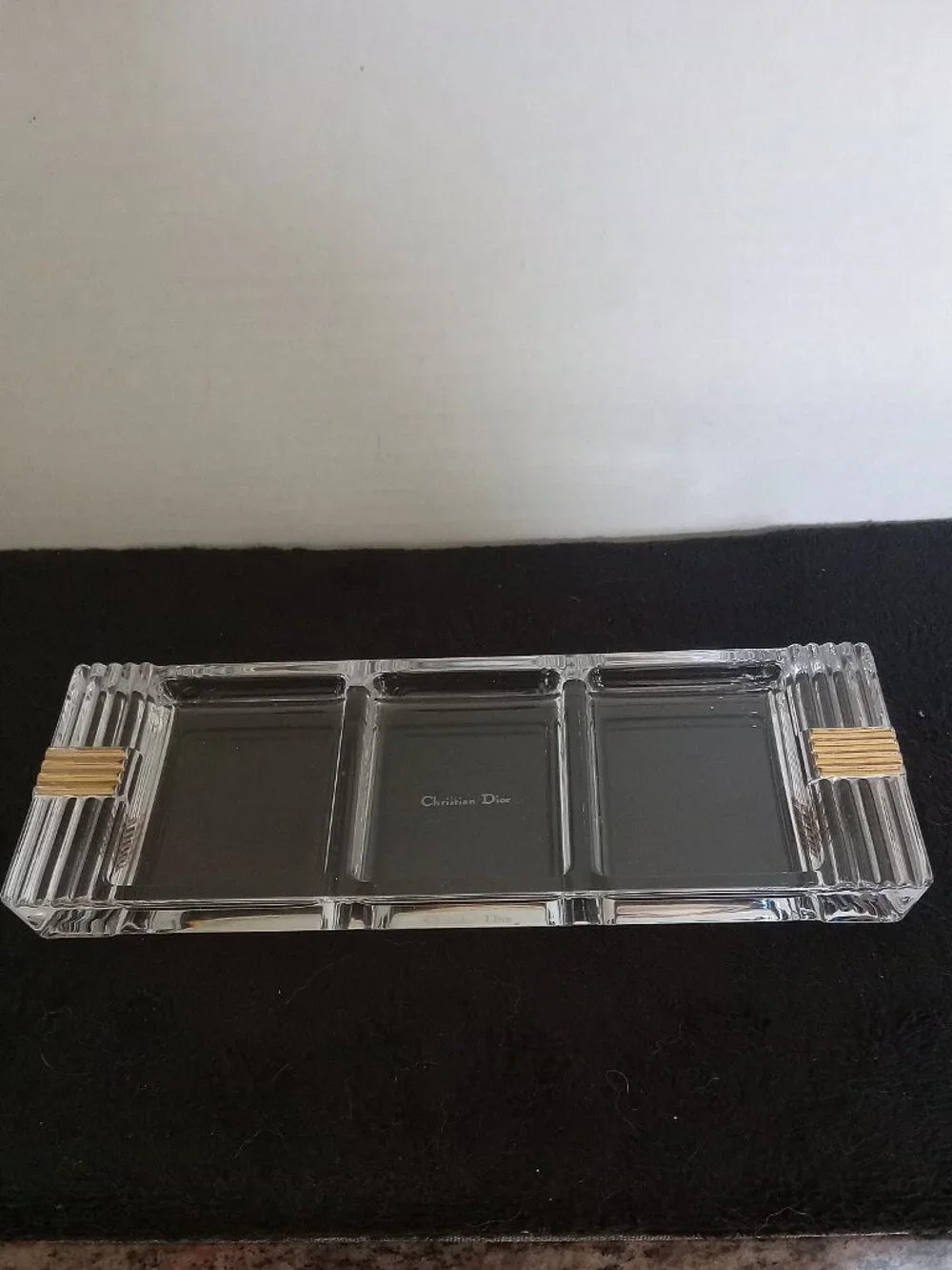 Rare Vintage Christian Dior Crystal Valet/Trinket Tray